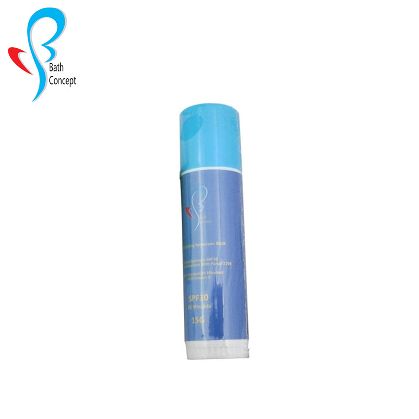 Bath Concept Wholesale private label spf 30 lipstick whitening face zinc sunscreen moisturizer stick private label